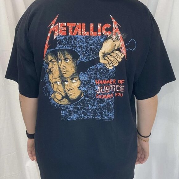 Metallica ...And Justice for All T-Shirt, Hammer of Justice Crushes You Vintage - Picture 3 of 3